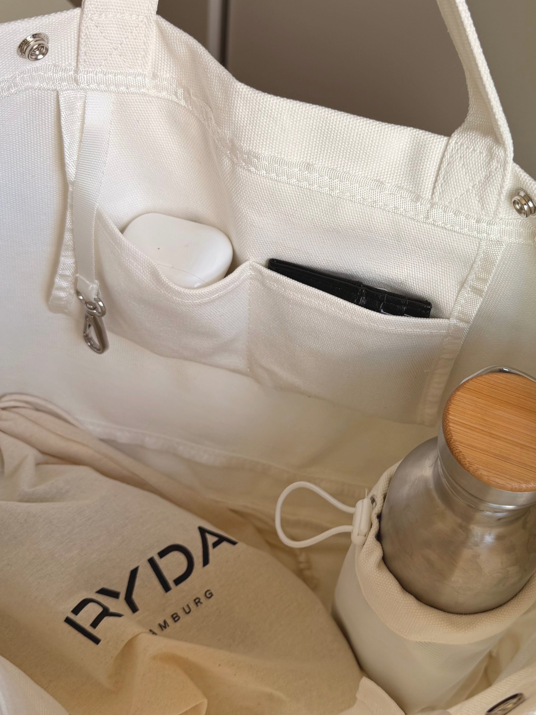 RYDA Canvas Bag mit verstellbarem Crossbody-Gurt und kurzen Henkeln